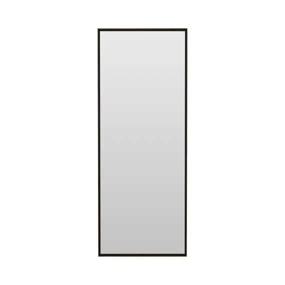 Дизайнерское настенное зеркало Glass Memory Parallax mini  в металлической раме черного цвета